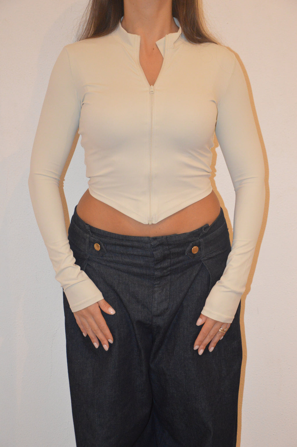 Maglia V-SHAPE cloud dancer